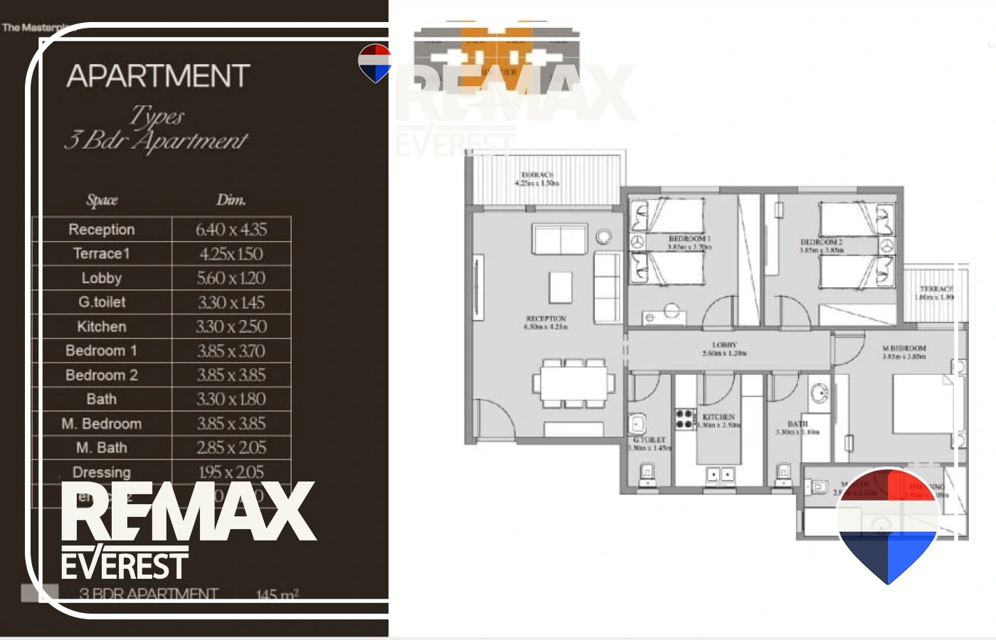Apartment for Sale in Lugar 145 sqm