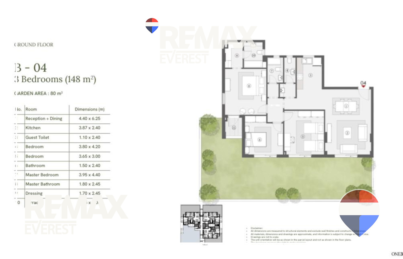 Ground Apartment for Sale in One 33 148 sqm